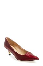 Women's J. Renee 'braidy' Kitten Heel Pump .5 Aa - Red