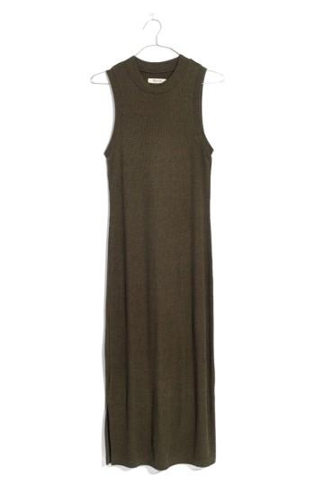 Women's Madewel Mock Neck Midi Dress, Size - Green