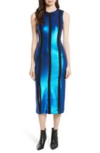 Women's Diane Von Furstenberg Sequin Panel Midi Dress - Blue