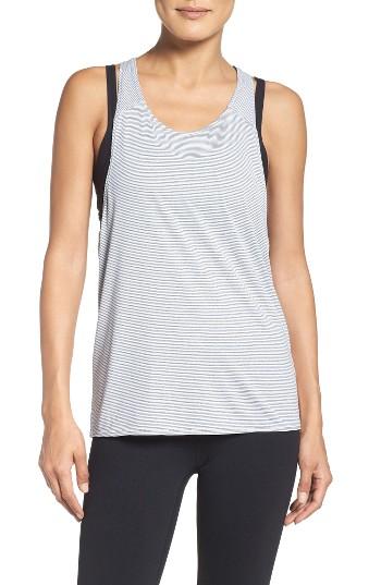 Women's Zella Over Everything Cross Back Tank, Size - Grey