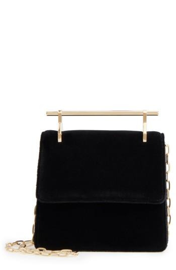 M2malletier Mini La Collectionneuse Velvet Crossbody Bag - Black