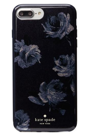 Kate Spade New York Night Rose Glitter Iphone X Case - Blue