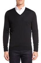 Men's John Smedley 'bobby' Easy Fit V Neck Wool Sweater