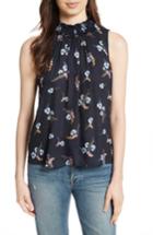 Women's Rebecca Taylor Natalie Fleur Silk Top - Blue