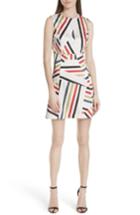 Women's Milly Alexa Drive Stripe A-line Dress - White