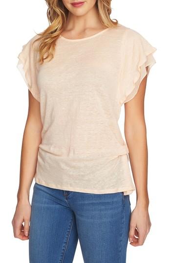 Women's 1.state Cinched Seam Linen Tee, Size - Yellow