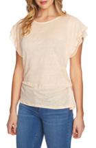 Women's 1.state Cinched Seam Linen Tee, Size - Yellow