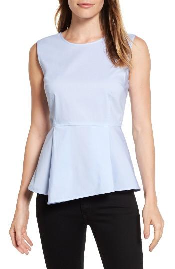 Women's Halogen Poplin Peplum Top
