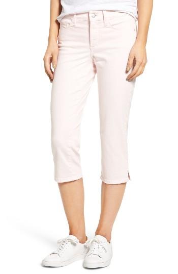 Women's Nydj Marilyn Stretch Cotton Crop Pants - Pink