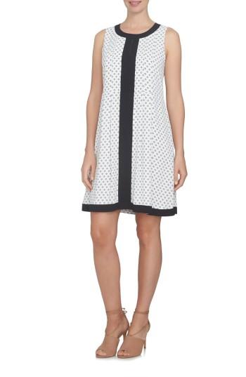 Women's Cece Stencil Foulard Shift Dress - White