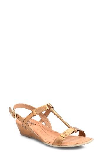 Women's B?rn Douala T-strap Sandal M - Metallic