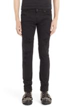 Men's Dsquared2 Destroyed Slim Fit Jeans Eu - Black