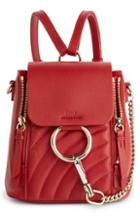 Chloe Mini Faye Quilted Leather Backpack -