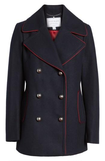 Women's Lucky Brand Double Breasted Coat - Blue