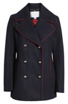 Women's Lucky Brand Double Breasted Coat - Blue