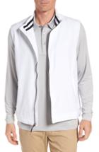 Men's Cutter & Buck Nine Iron Drytec Zip Vest, Size - White