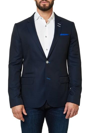 Men's Maceoo Socrate Grid Sport Coat (l) - Blue