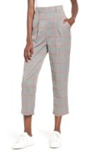 Women's The Fifth Label Academic Checked Crop Trousers - Grey