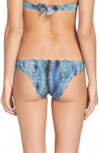 Women's Pilyq Seamless Reversible Bikini Bottoms - Blue