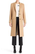 Women's Valentino Studded Camel Hair Coat - Brown
