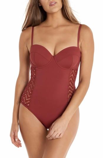 Women's Amoressa Brickhouse Marisa One-piece Swimsuit - Brown