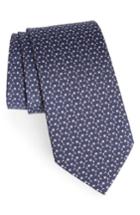 Men's Salvatore Ferragamo Lamp Print Tie, Size - Blue