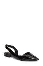 Women's Marc Fisher D Sessily Skimmer Flat, Size 5 M - Black
