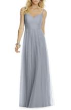 Women's After Six Sleeveless Tulle A-line Gown - Grey