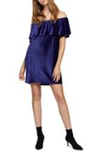 Women's Sanctuary Zodiac Off The Shoulder Dress - Blue