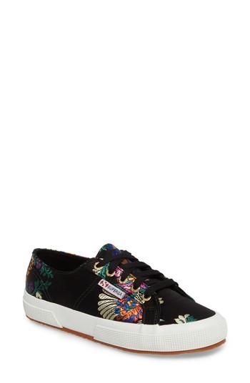 Women's Superga 2750 Embroidered Sneaker .5us / 38eu - Black