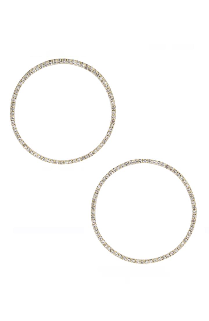 Women's Ettika Crystal Hoop Earrings