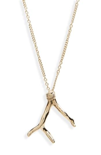 Women's Saint Laurent Coral Pendant Necklace