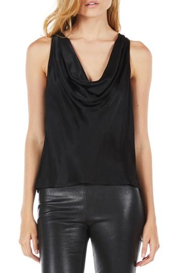 Women's Michael Stars Darep Neck Top - Black