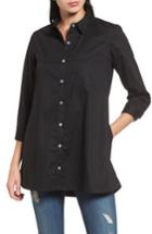 Women's Bobeau Poplin Shirt - Black