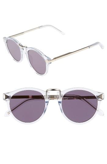 Women's Karen Walker 49mm Polarized Sunglasses - Crystal Grey/ Clear