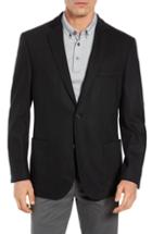 Men's Flynt Regular Fit Knit Sport Coat - Black