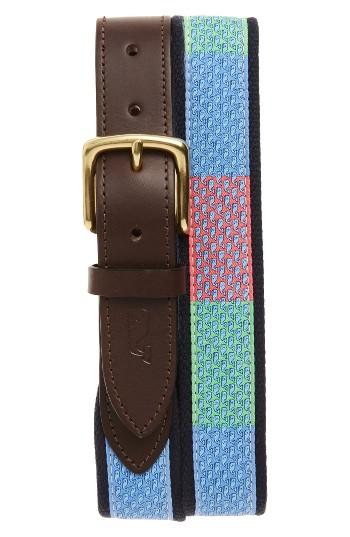 Men's Vineyard Vines Whale Patch Belt
