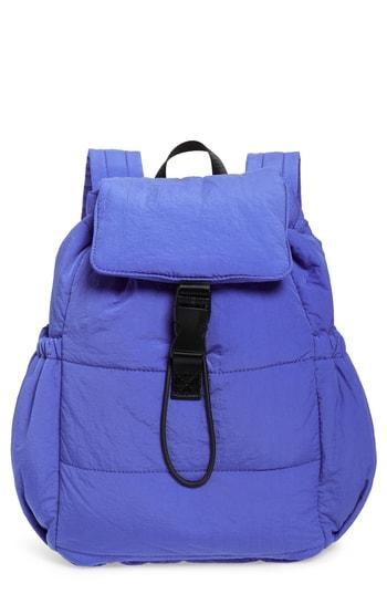 Trouve Teri Nylon Backpack - Blue