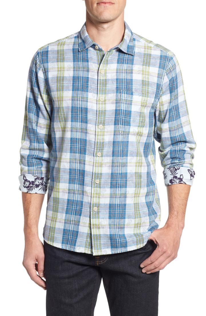 Men's Tommy Bahama Palapa Plaid Sport Shirt