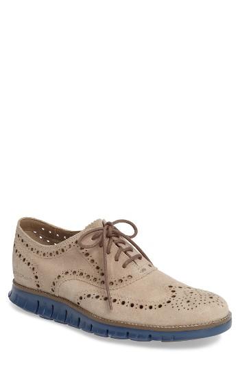 Men's Cole Haan 'zerogrand' Wingtip Oxford M - Beige