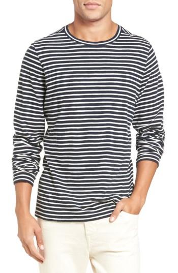 Men's Vince Long Sleeve Stripe T-shirt - Blue