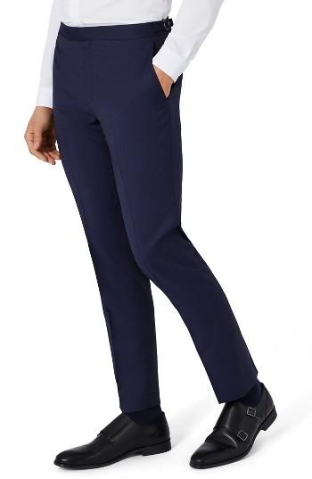 Men's Charlie Casely-hayford X Topman Skinny Fit Suit Trousers X 32 - Blue