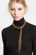 Women's Lanvin Tight Knot Brass Necklace