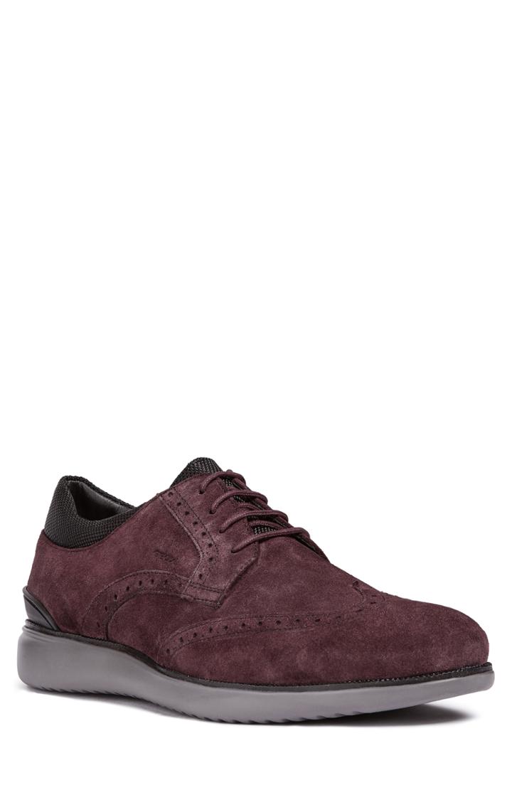 Men's Geox Winfred 6 Wingtip Us / 41eu - Burgundy