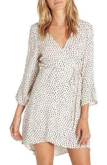 Women's Billabong Wrap It Up Print Wrap Dress