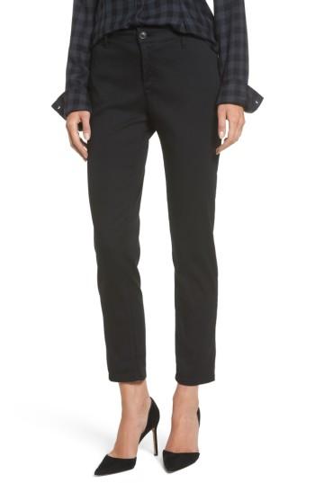 Women's Ag The Caden Crop Slim Trousers - Black