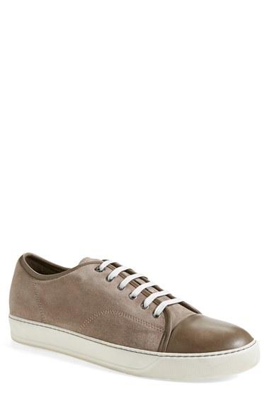Men's Lanvin Low Top Suede Sneaker