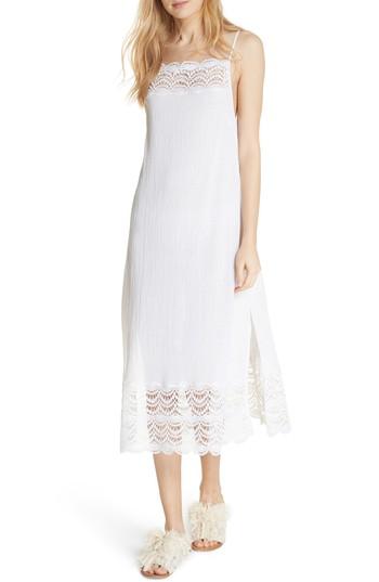 Women's Free People Abbie Crinkle Maxi Dress - Ivory