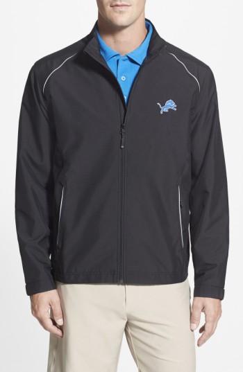 Men's Cutter & Buck Detroit Lions - Beacon Weathertec Wind & Water Resistant Jacket