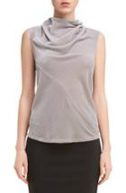 Women's Rick Owens Velvet Drape Neck Top Us / 44 It - Grey